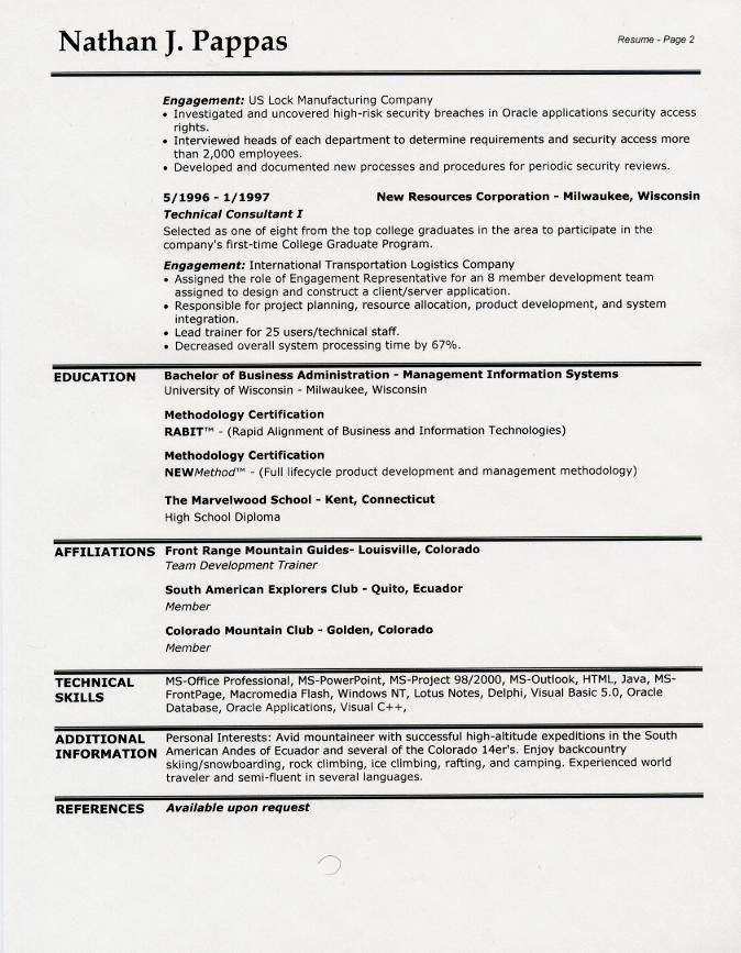 Best font for business resume